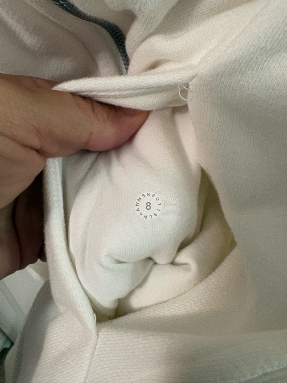 Lululemon white scuba full-zip hoodie - Picture 6 of 6